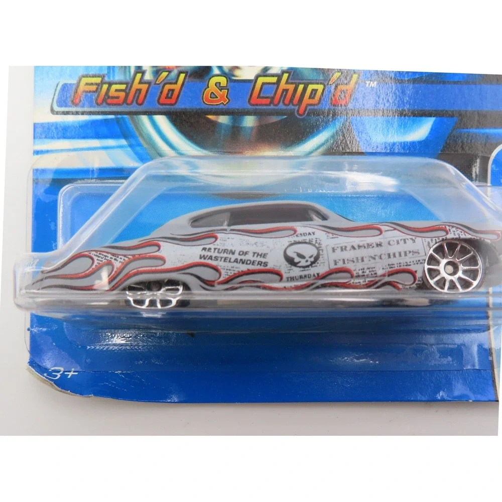 Hot Wheels Fish'd & Chip'd Silver Flame 2006 Mainline 135 H9043 Mattel Diecast